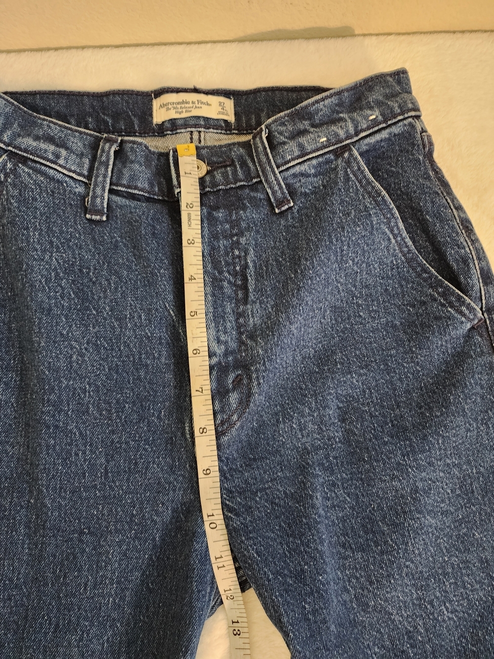 Abercrombie 90s Relaxed High Rise 27 Trouser Jeans NWOT - Picture 7 of 11